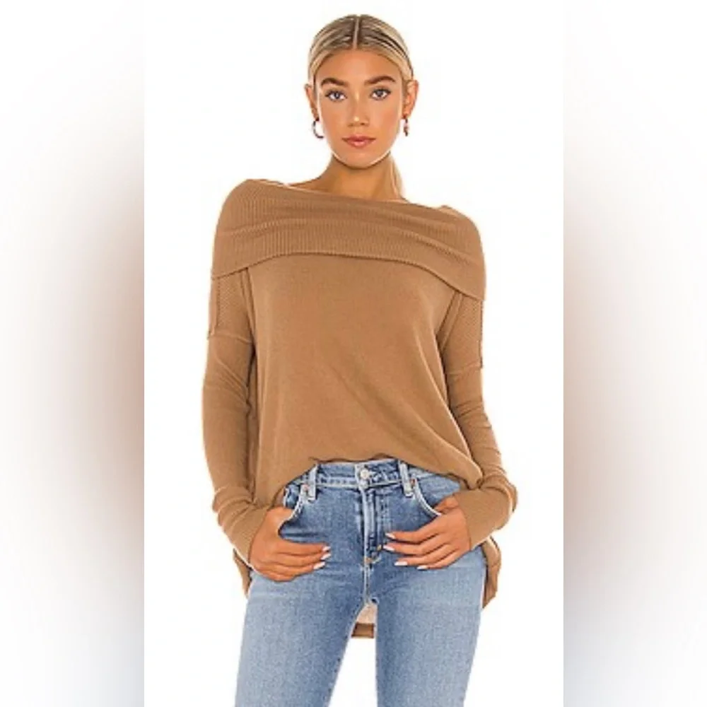 NWT Free People Juicy Long Sleeve Knit Thermal